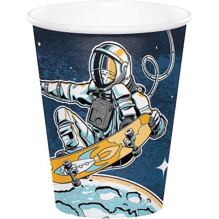 9 Oz Space Skater Paper Cups, 96PK